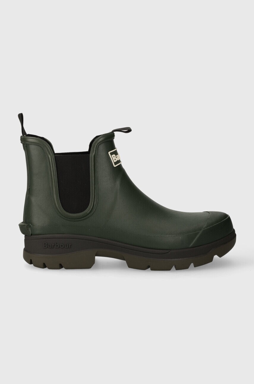 Gumáky Barbour Nimbus pánske, zelená farba, MRF0028OL51