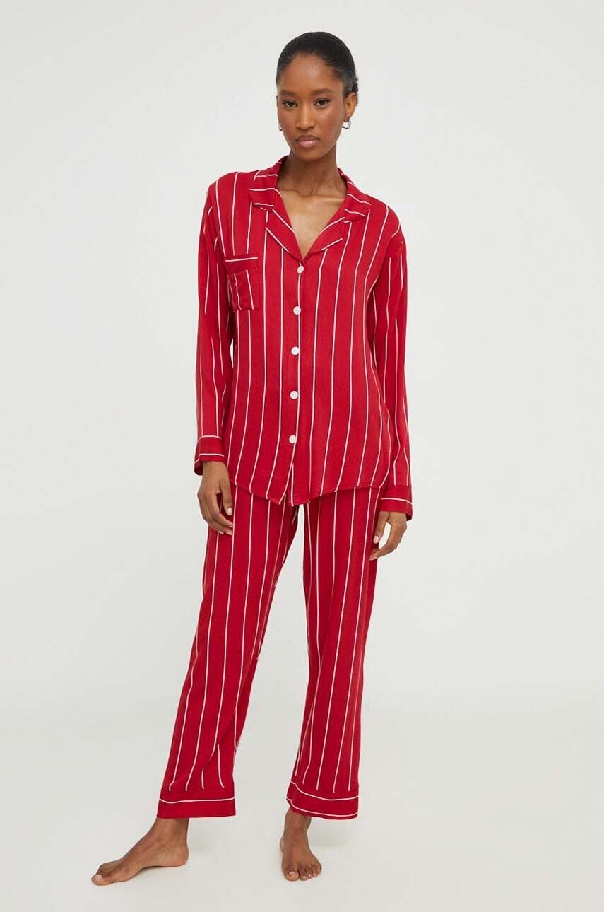 Pyžamo Answear Lab dámske, červená farba