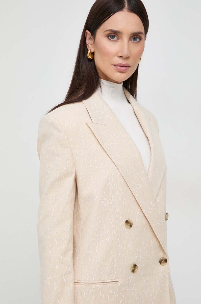 Sako BOSS béžová farba,dvojradové,50513131