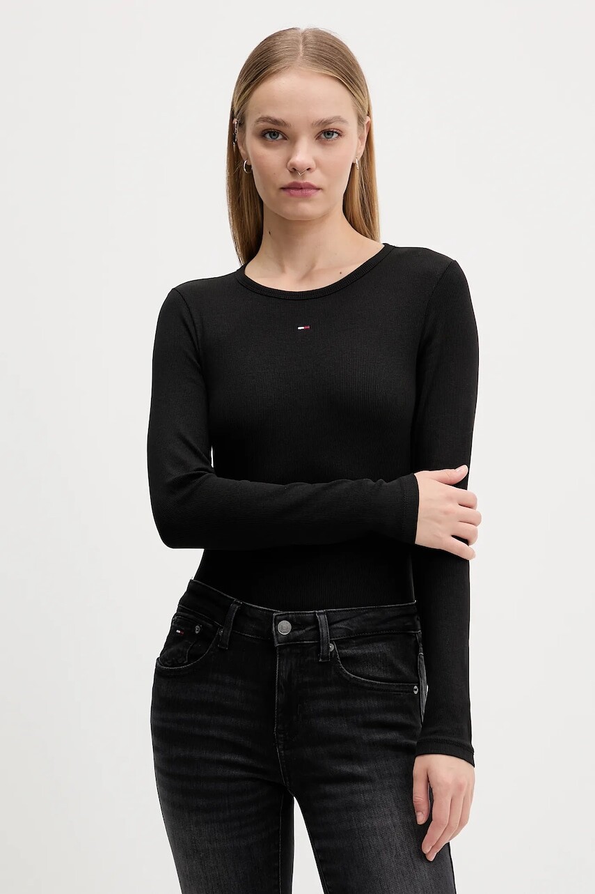 Tričko s dlhým rukávom Tommy Jeans 2-pak biela farba, DW0DW17716