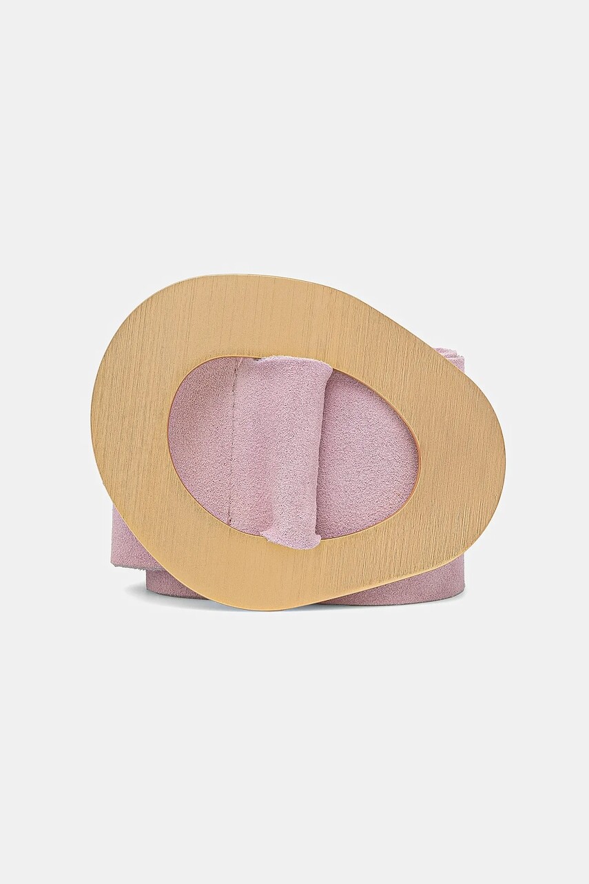 Semišový opasok Answear.LAB ružová farba