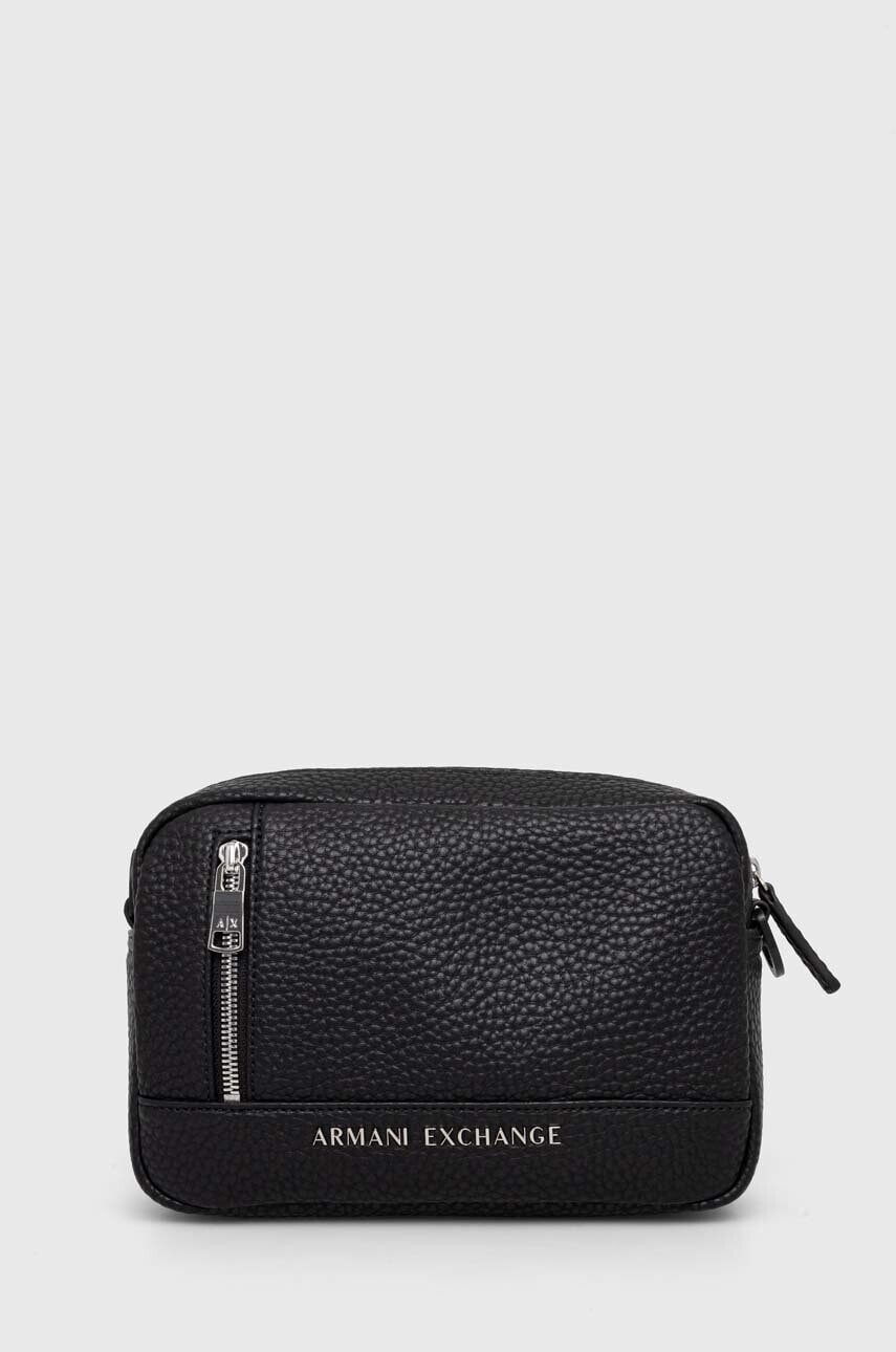 Malá taška Armani Exchange čierna farba, 952663 CC828