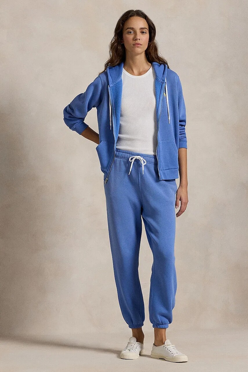 Tepláky Polo Ralph Lauren červená farba, jednofarebné, 211943009