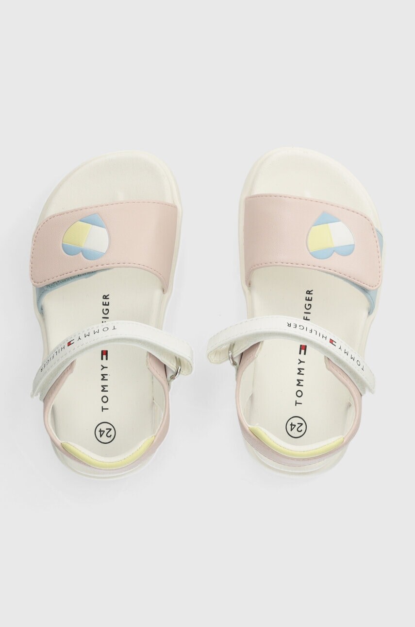 Detské sandále Tommy Hilfiger ružová farba