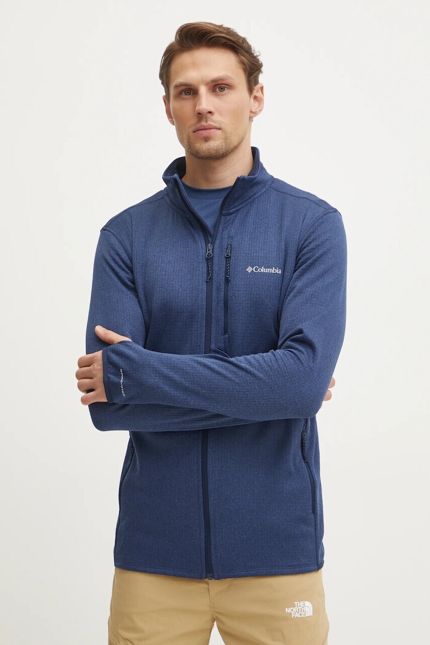 Športová mikina Columbia Park View žltá farba, jednofarebná, 1952222