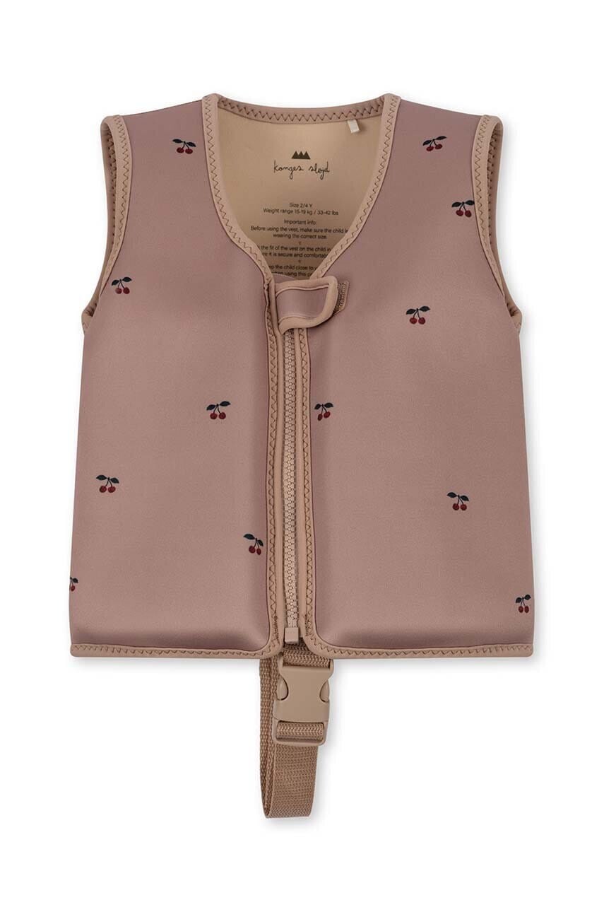Detská plavecká vesta Konges Sløjd NEOPRENE FLOAT VEST ružová farba
