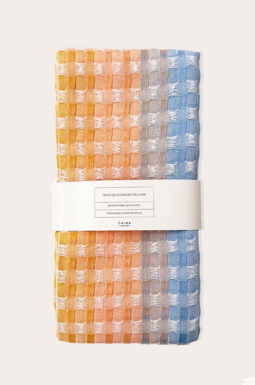 Bavlnené kuchynské utierky Calma House Ibiza 2-pak 50 x 70 cm
