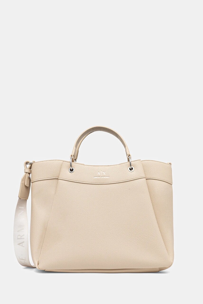 Kabelka Armani Exchange béžová farba, 942910 CC783