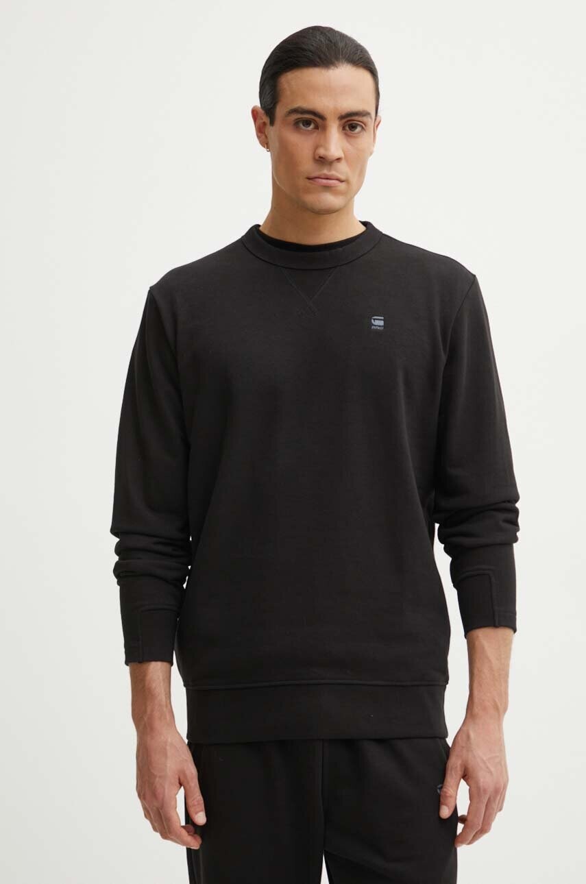 Mikina G-Star pánska, čierna farba, jednofarebná, D25121-D566