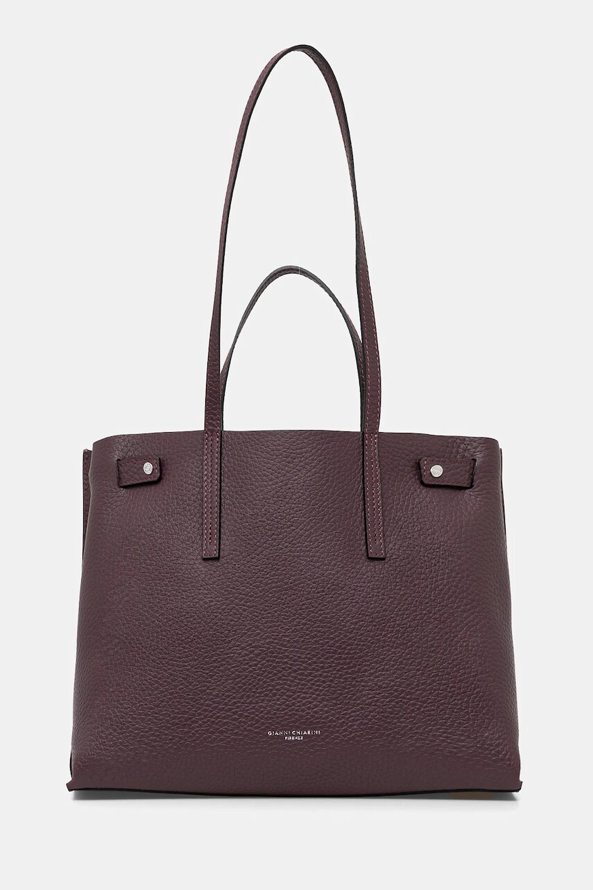 Kožená kabelka Gianni Chiarini ALTEA zelená farba, BS 10967 RNGDBL