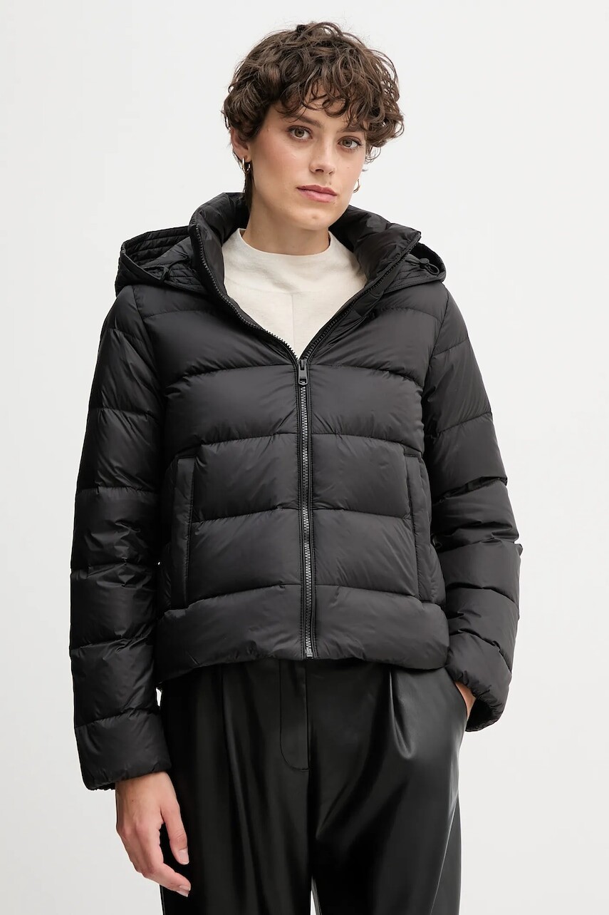 Páperová bunda Tommy Hilfiger čierna farba, zimná, WW0WW43581