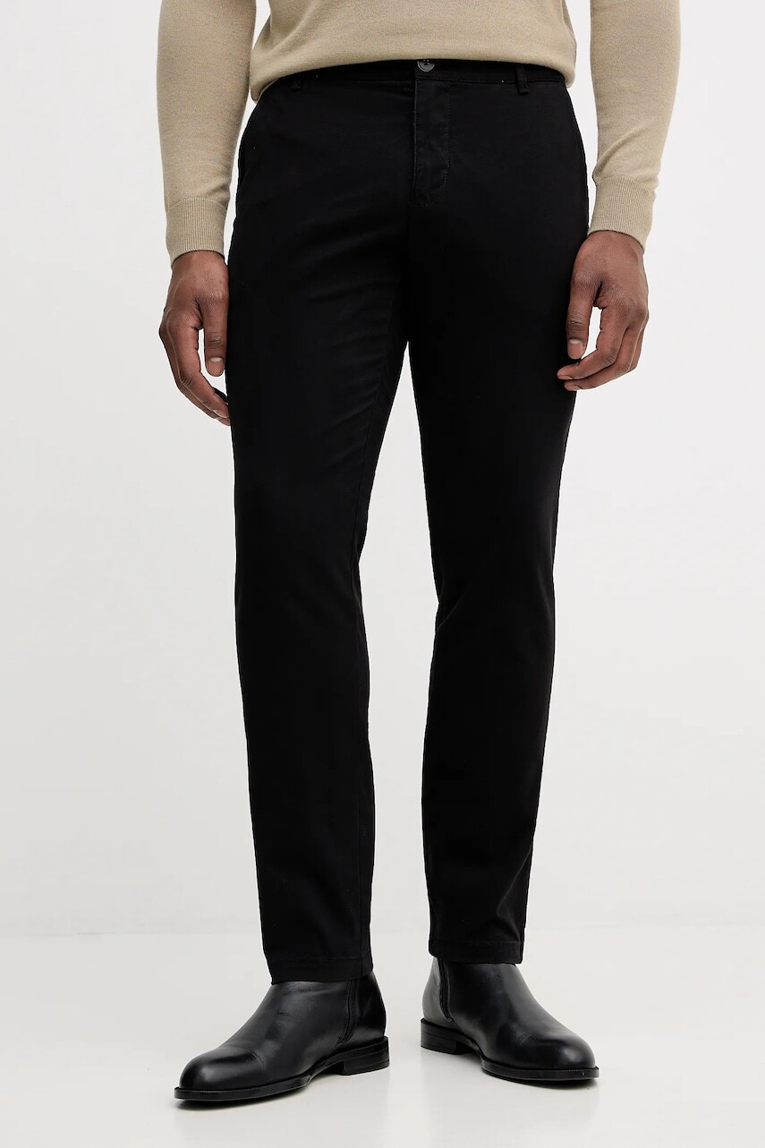 Nohavice Sisley šedá farba, priliehavé, 4DM6SF02Y