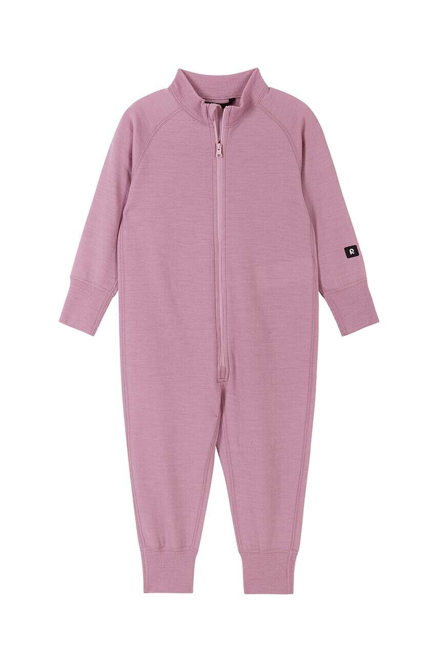 Detský vlnený overal Reima Parvin ružová farba, 5200037A