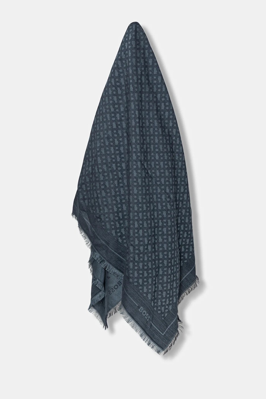 Šatka s prímesou vlny BOSS ružová farba, 50517733