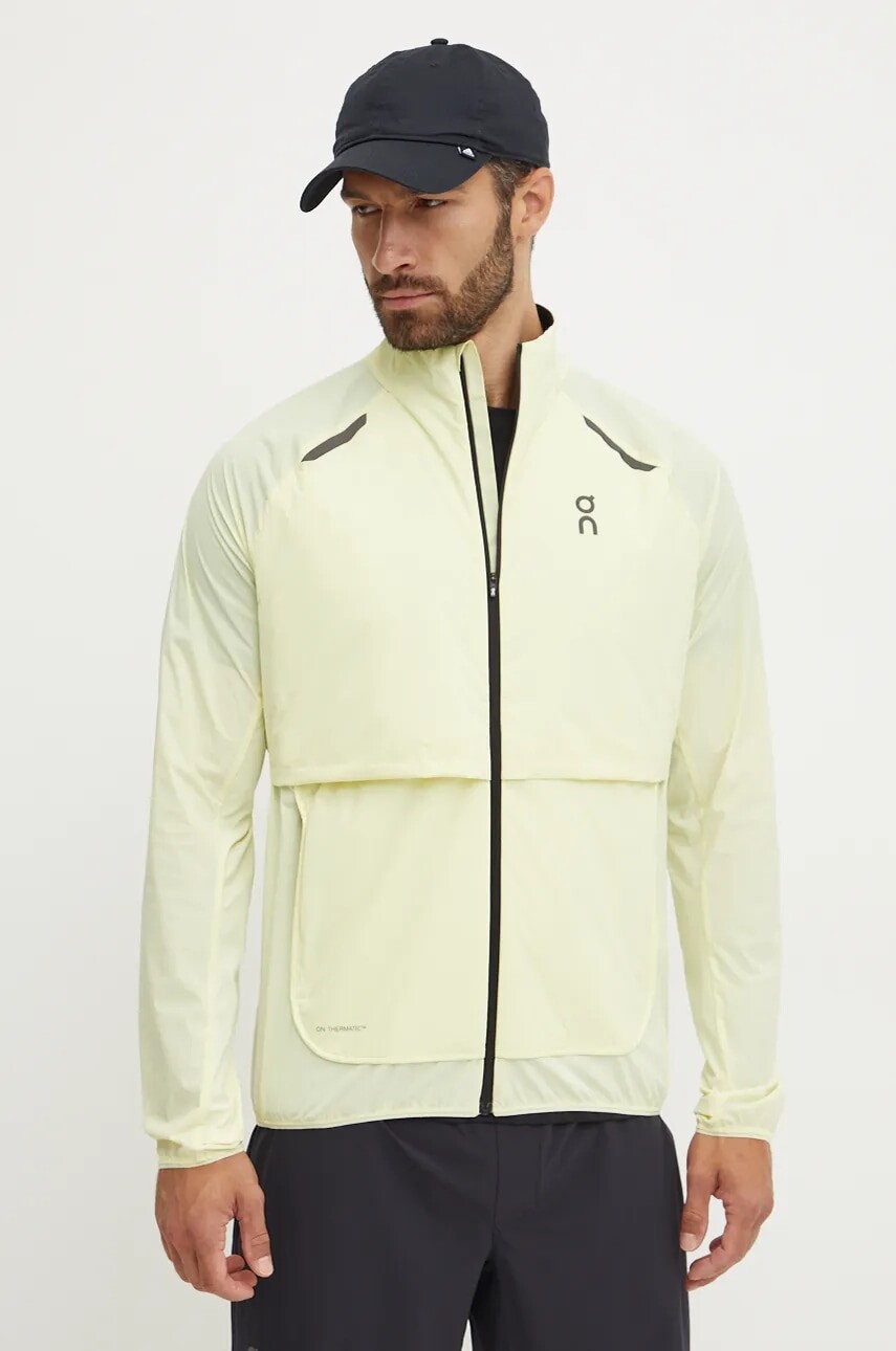 Športová bunda On Weather Insulated žltá farba, prechodná, 1ME30081258