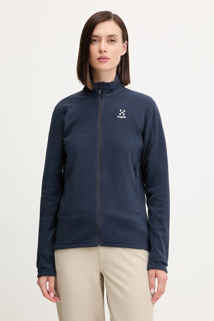 Športová mikina Haglöfs Buteo červená farba, jednofarebná, 605074