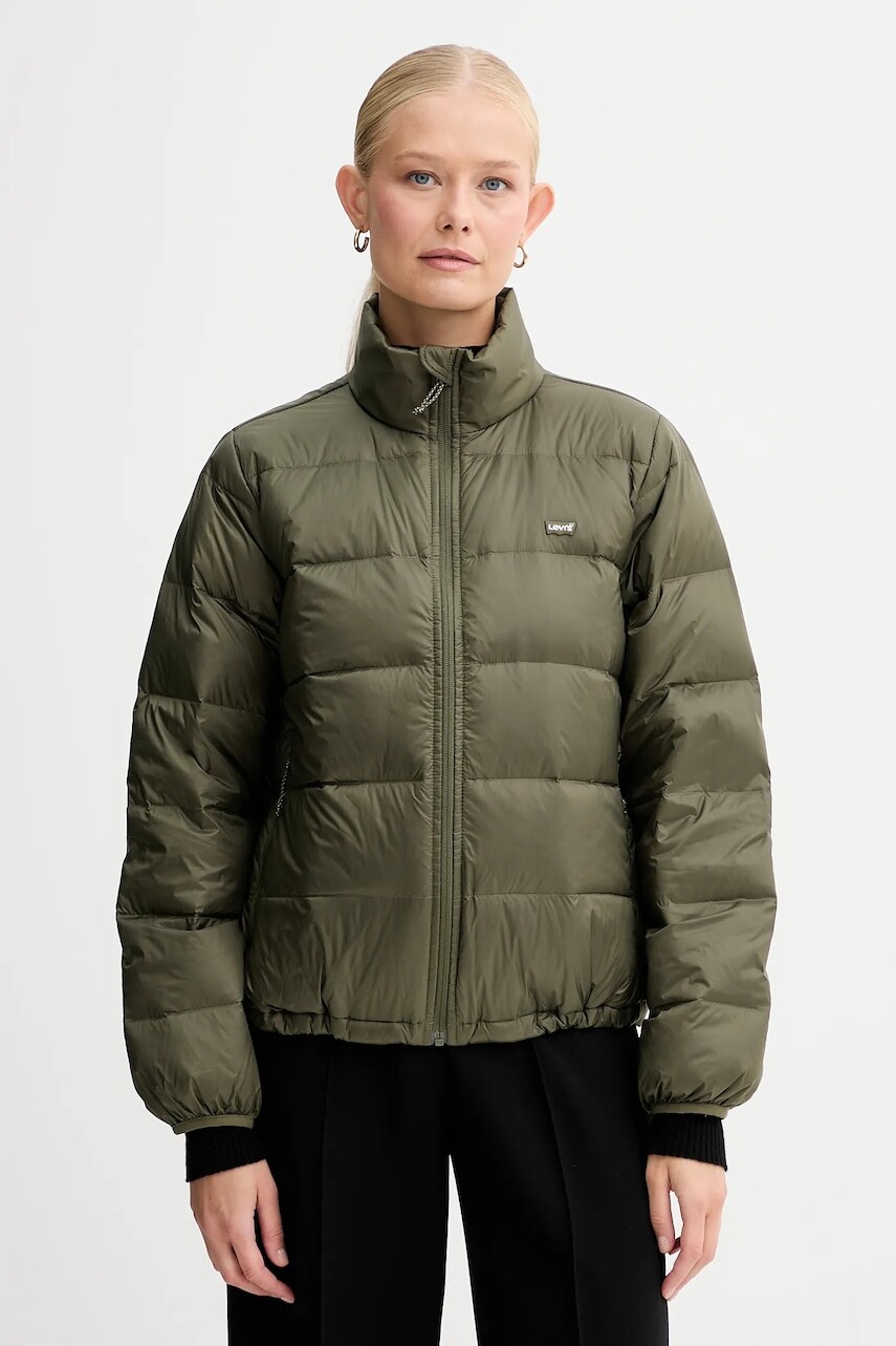 Páperová bunda Levi's čierna farba, A8320