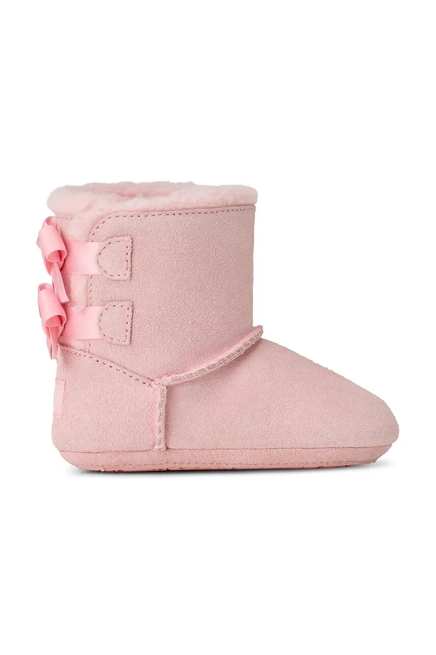 Semišové topánky pre bábätká UGG BABY BAILEY BOW hnedá farba, 1157692I