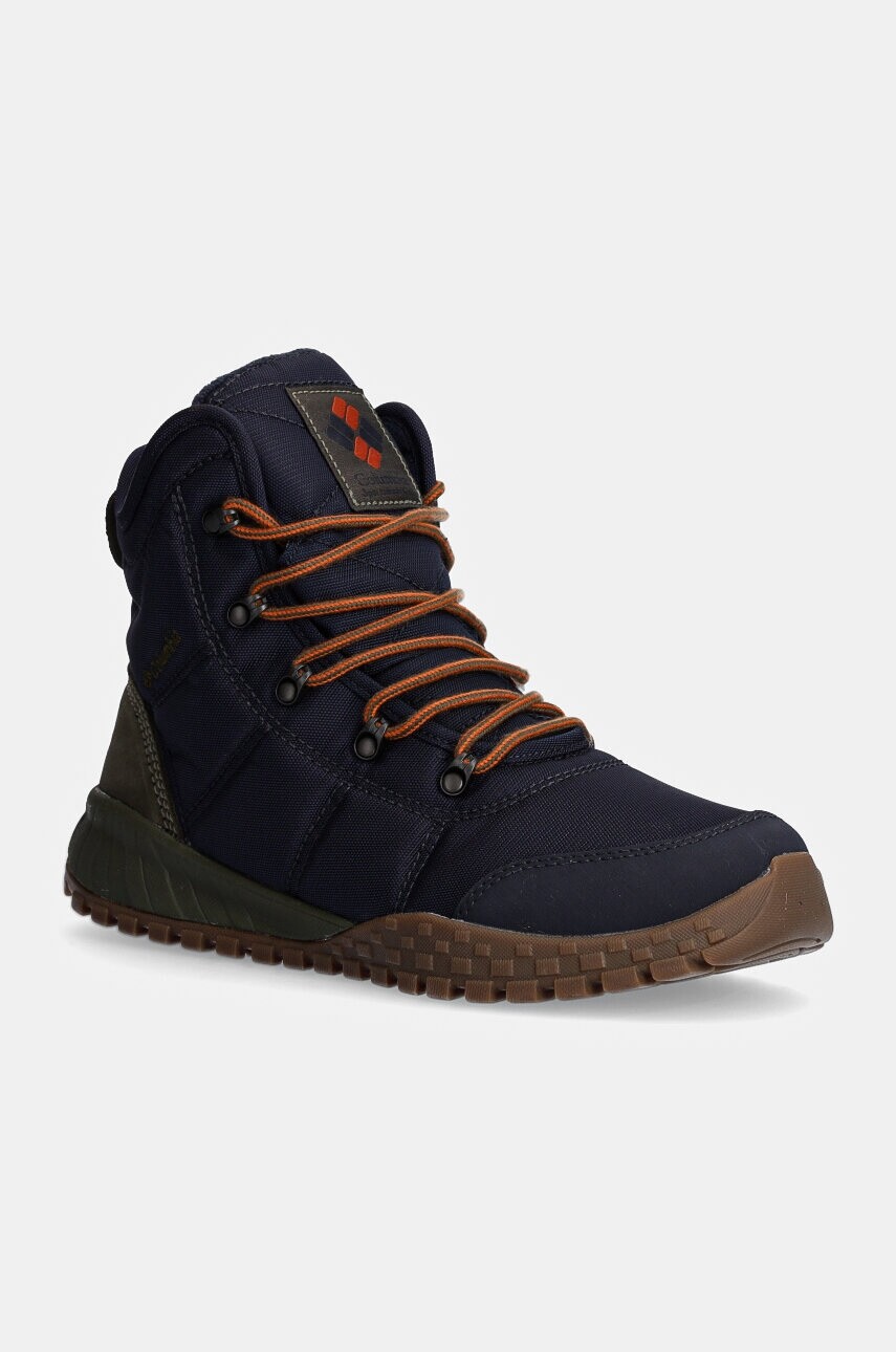 Topánky Columbia Fairbanks pánske, tmavomodrá farba, zateplené, 2100831