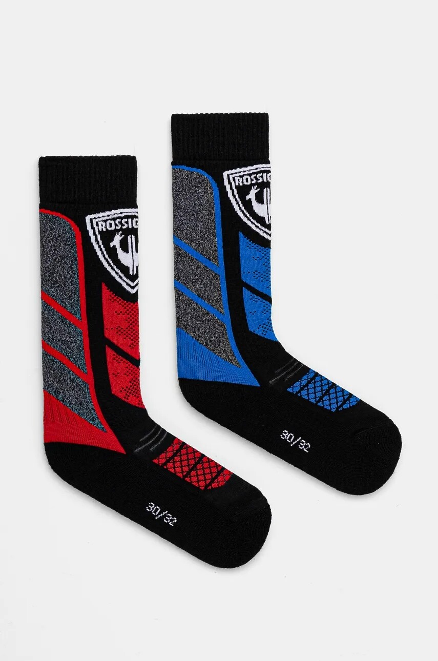 Detské ponožky Rossignol THERMOTECH 2-pak čierna farba, RLMYX02U