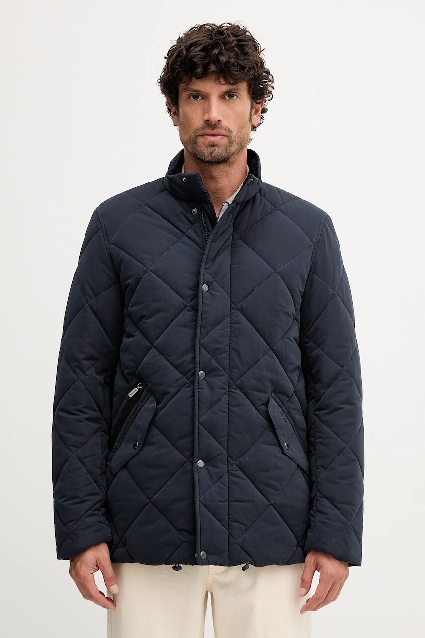 Bunda Barbour Winter Chelsea Quilted Jacket hnedá farba, prechodná, MQU1686
