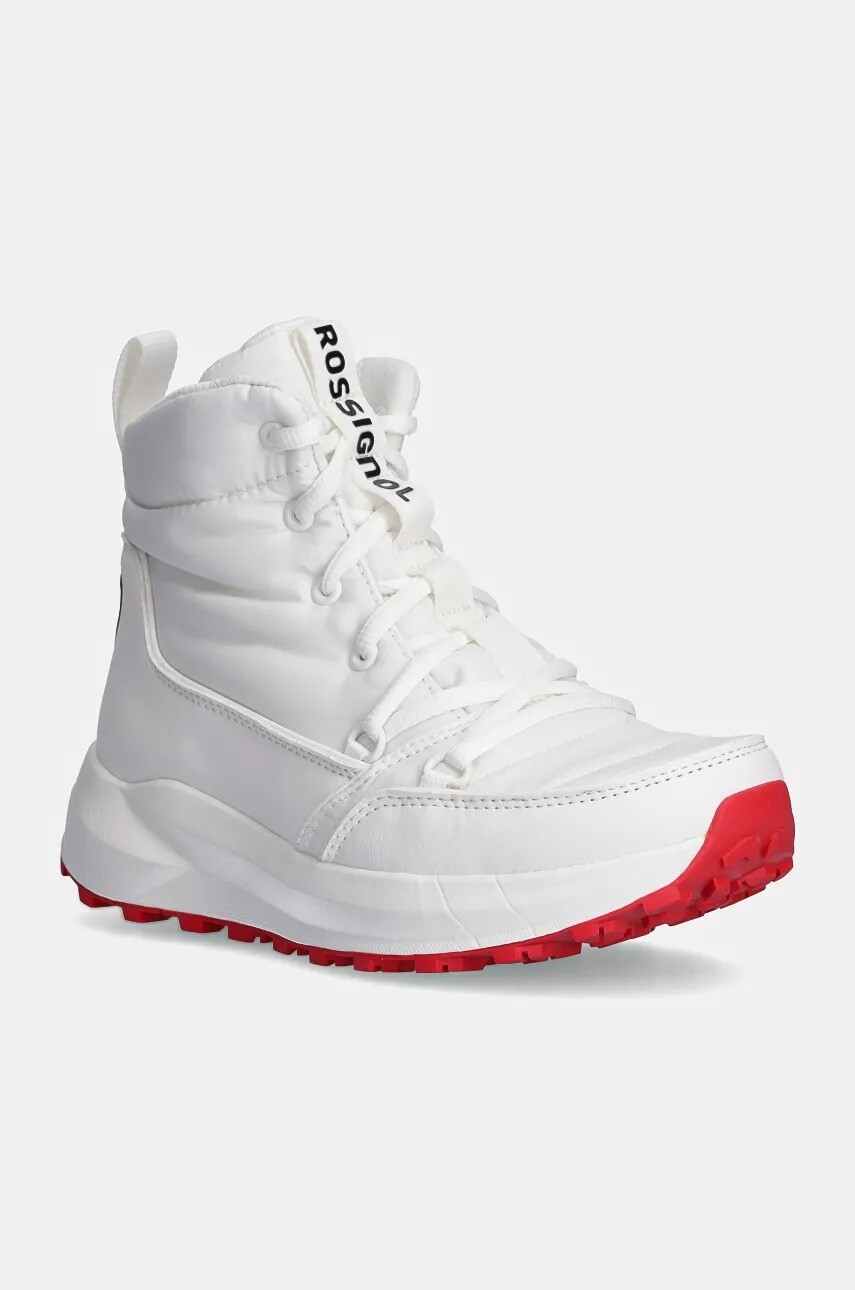 Snehule Rossignol ROSSI PODIUM biela farba, na plochom podpätku, RNMW520