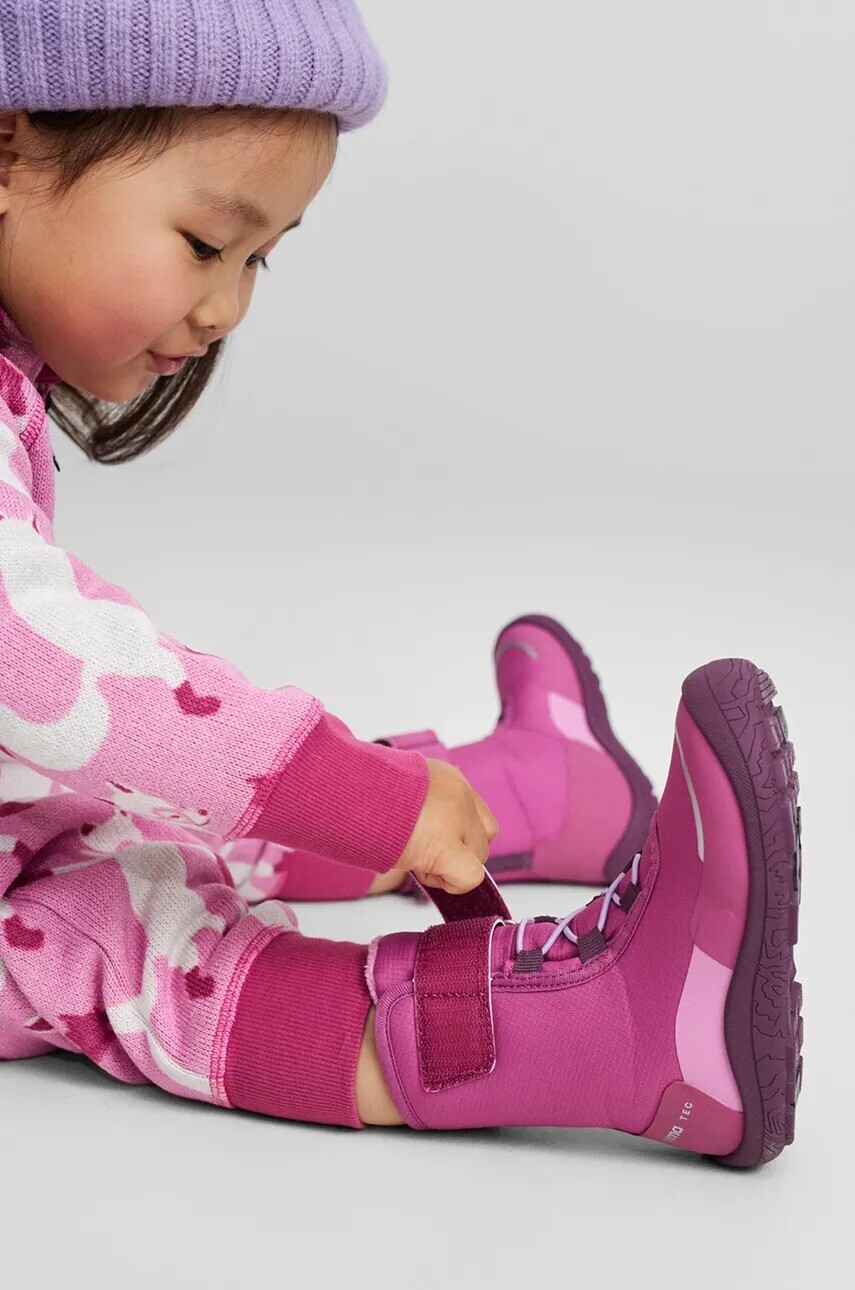 Detské zimné topánky Reima Talvella Kids ružová farba, 5400150A