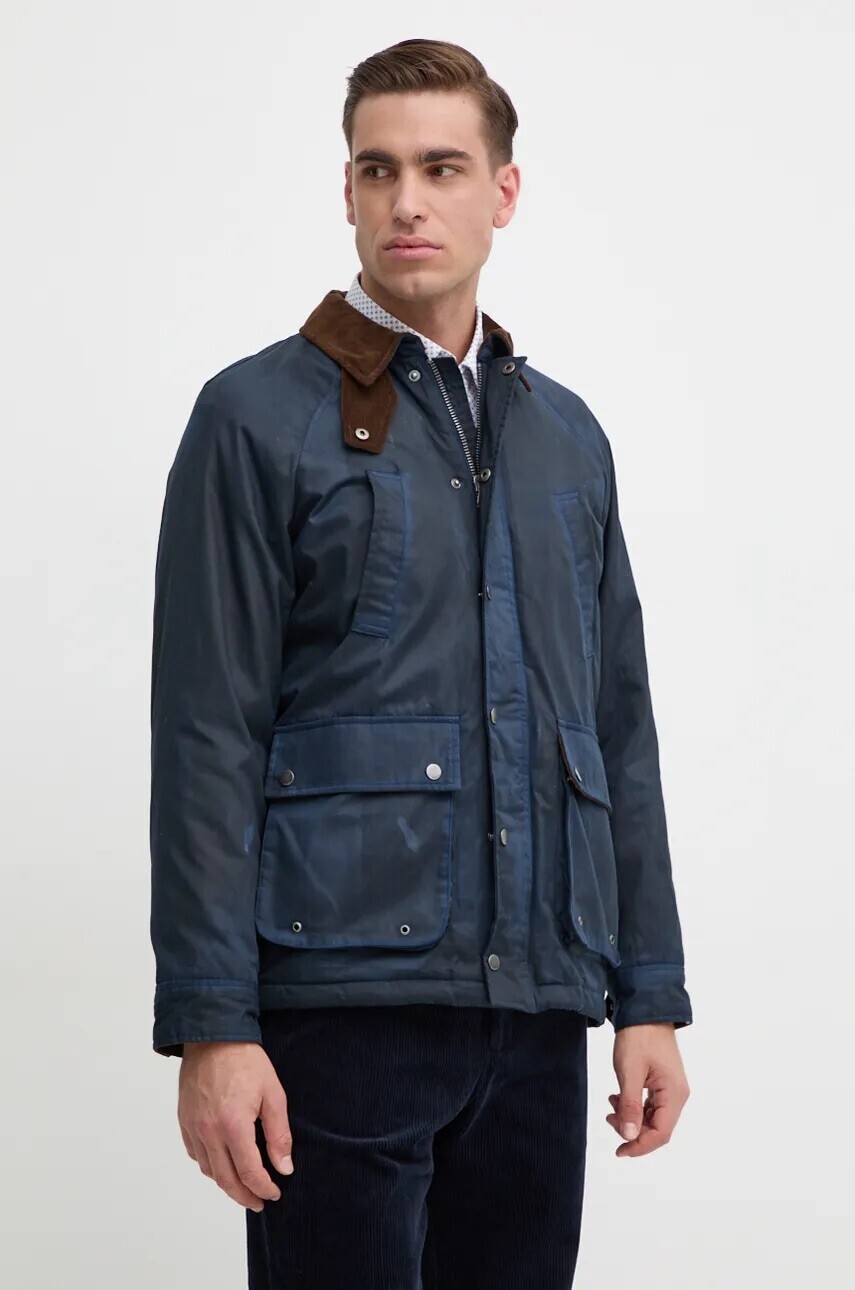 Bavlnená bunda Pepe Jeans TOGAN tmavomodrá farba, prechodná, oversize, PM403023