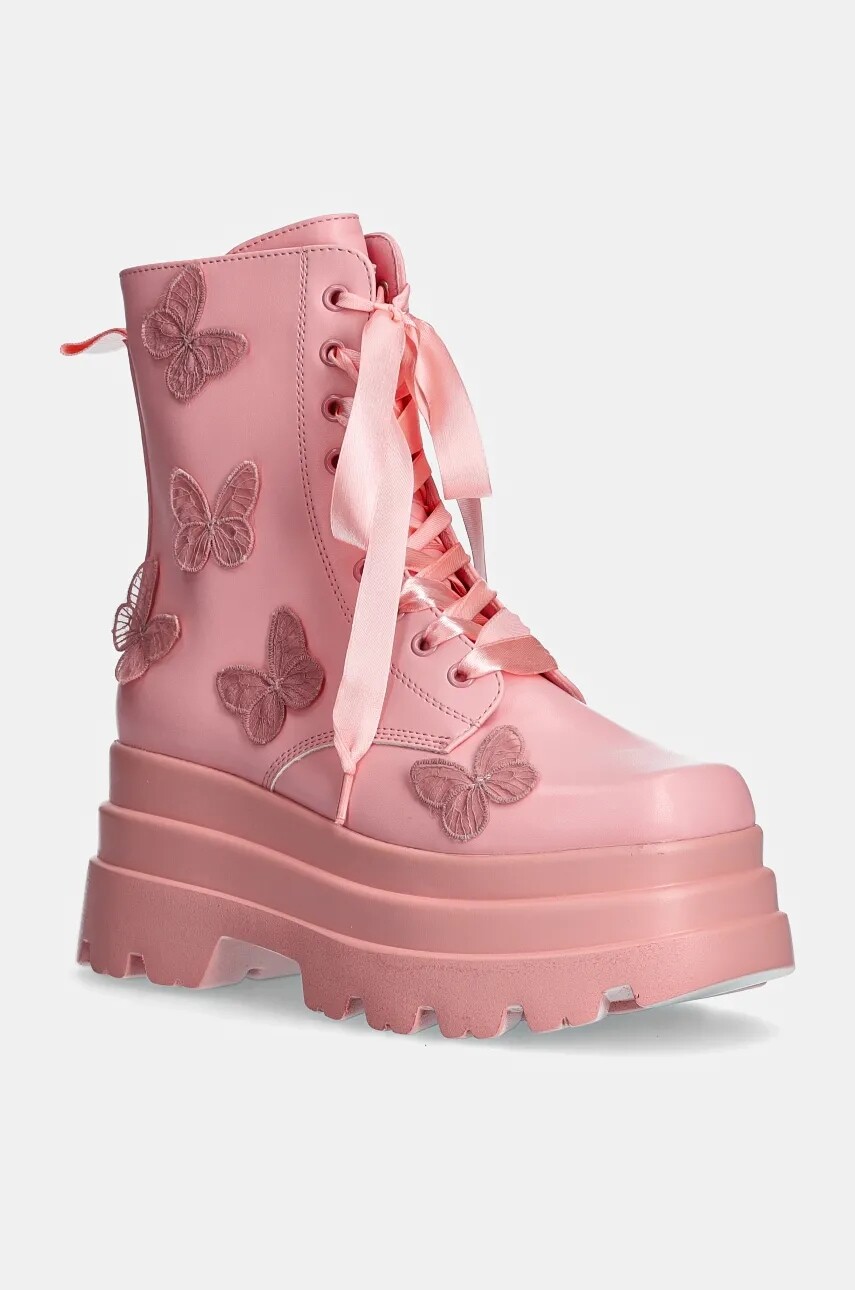 Workery Koi Footwear dámske, ružová farba, na platforme, SWD-93