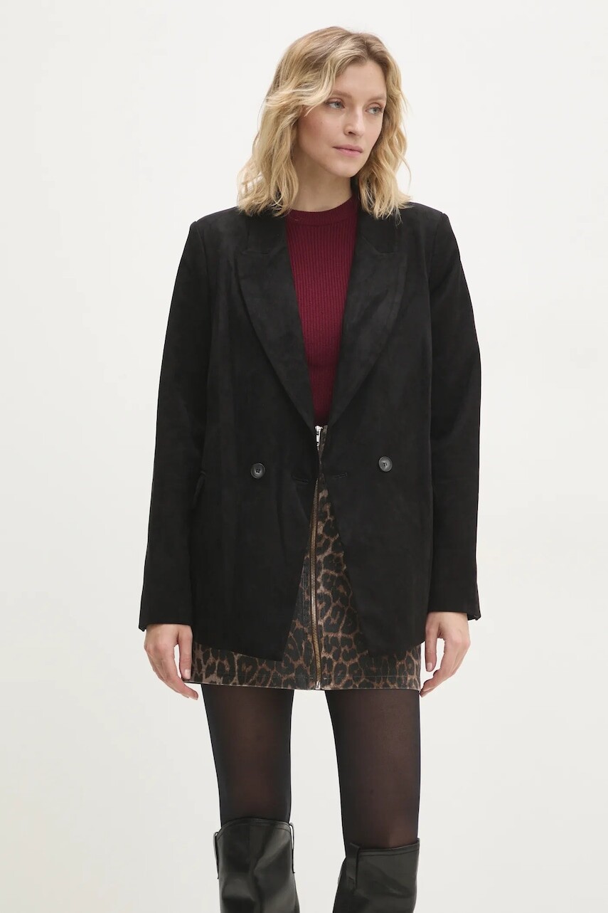 Sako Answear.LAB čierna farba, dvojradové, jednofarebné