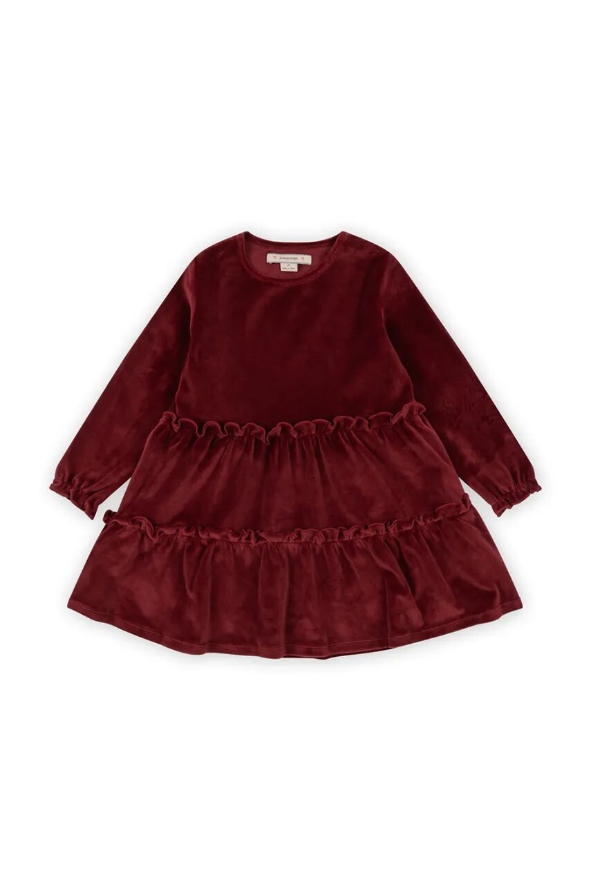 Dievčenské šaty Konges Sløjd JINGLE DRESS GRS červená farba, mini, áčkový strih, KS101995