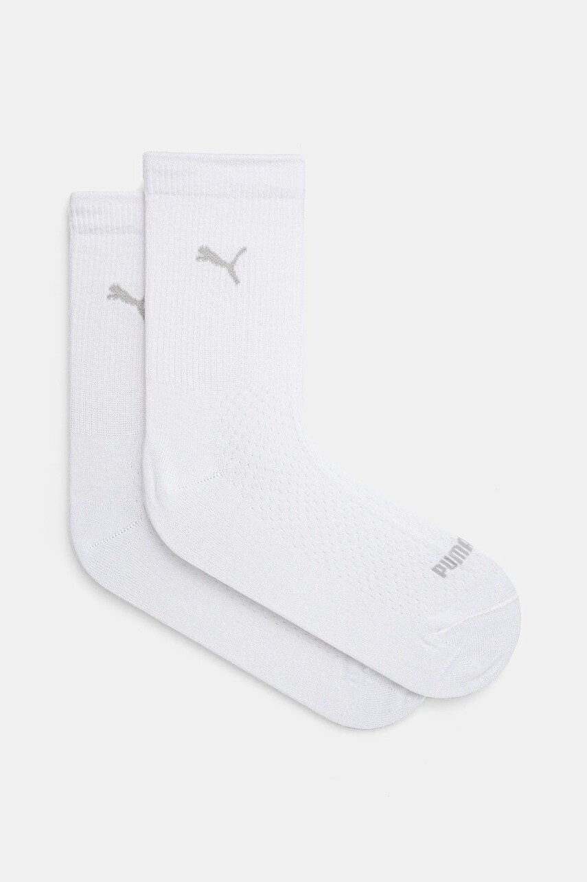 Ponožky Puma 2-pak dámske, biela farba, 938380