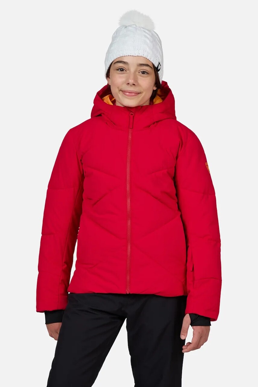 Detská lyžiarska bunda Rossignol STACI tyrkysová farba, RLNYJ05