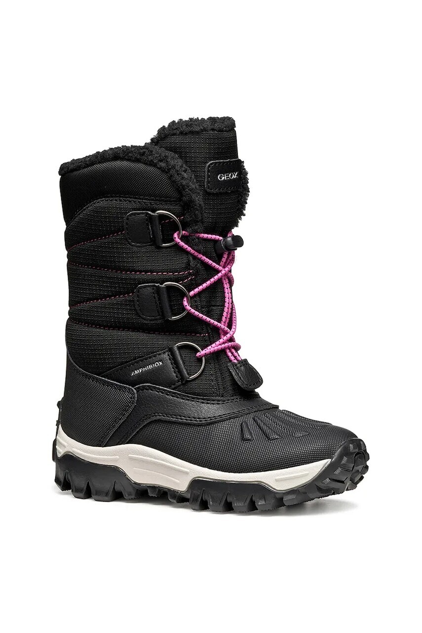 Detské snehule Geox HIMALAYA AB bordová farba, J46FTA.0FU50