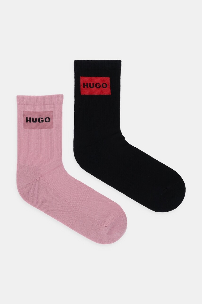 Ponožky HUGO 2-pak biela farba, 50510661