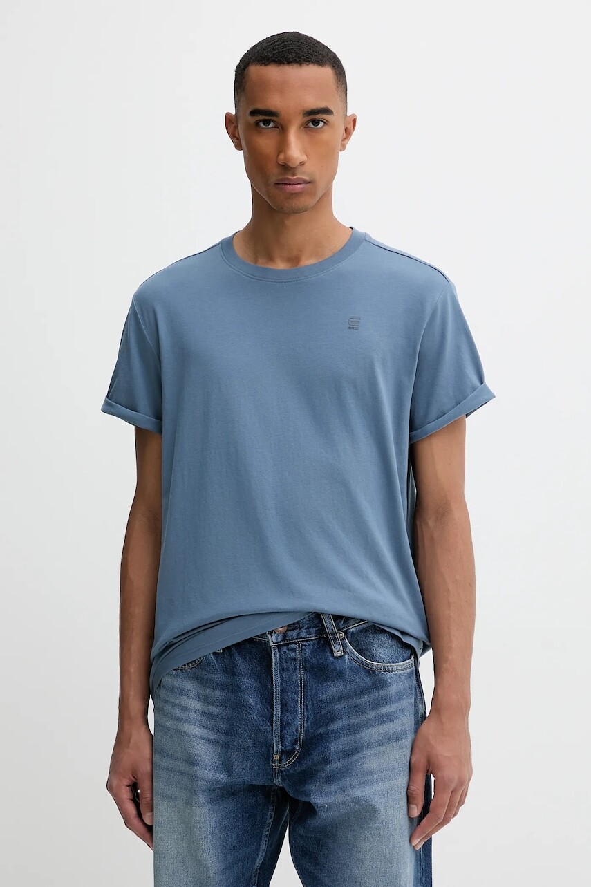 Bavlnené tričko G-Star pánske, jednofarebné, D16396-B353