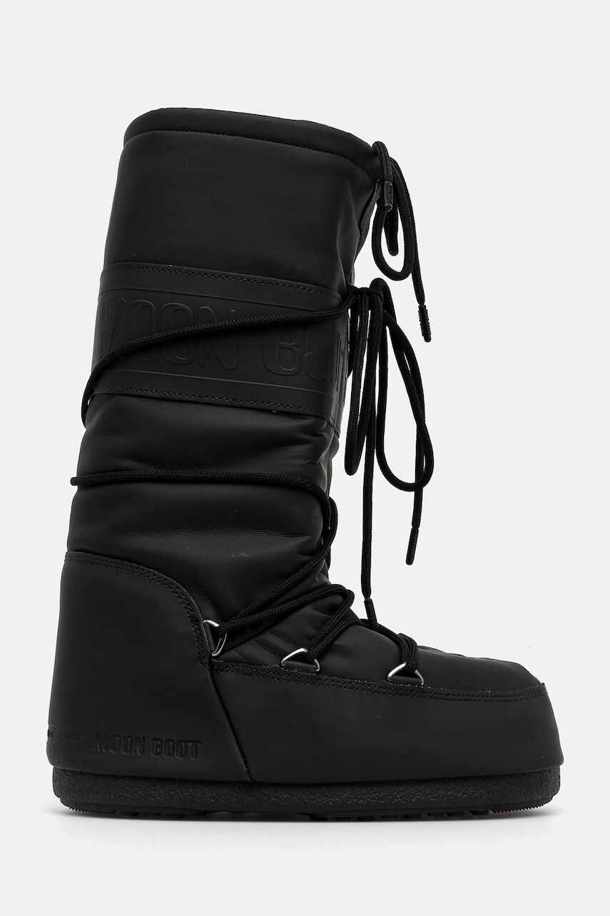 Snehule Moon Boot MB ICON RUBBER čierna farba, 80D1402760 N001