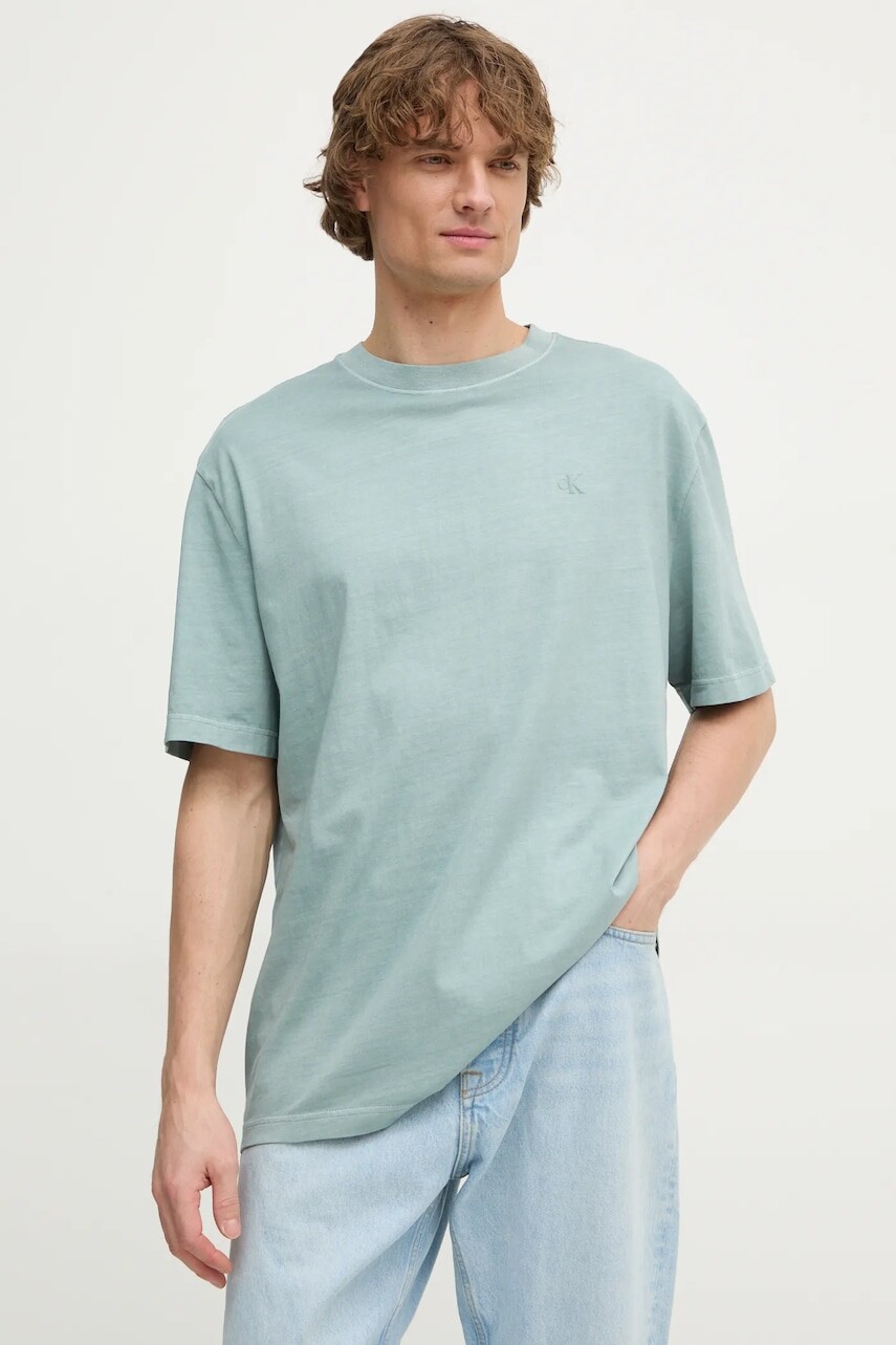 Bavlnené tričko Calvin Klein Jeans pánske, jednofarebné, J30J327078