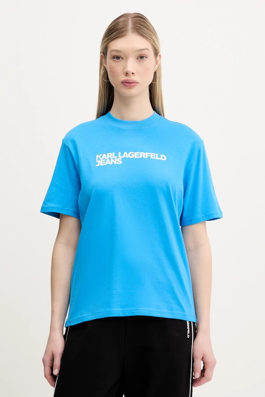 Bavlnené tričko Karl Lagerfeld Jeans dámske, A1W17005