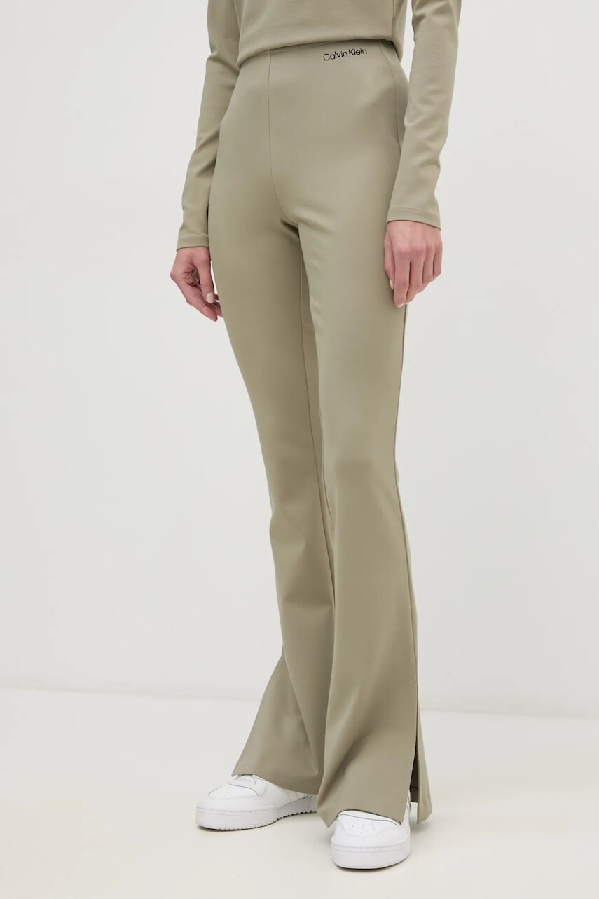 Tepláky Calvin Klein Jeans zelená farba, jednofarebné, J20J225089