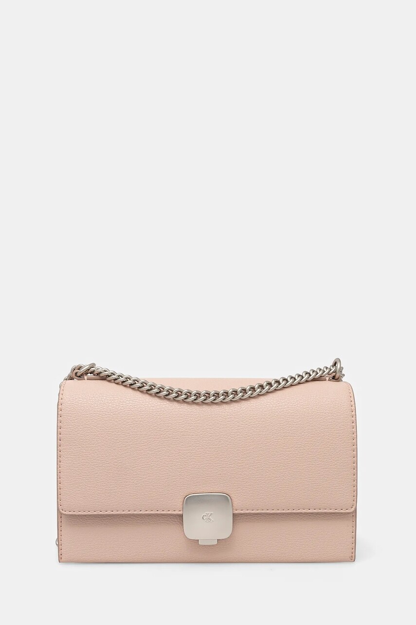 Kabelka Calvin Klein Jeans ružová farba, K60K612715