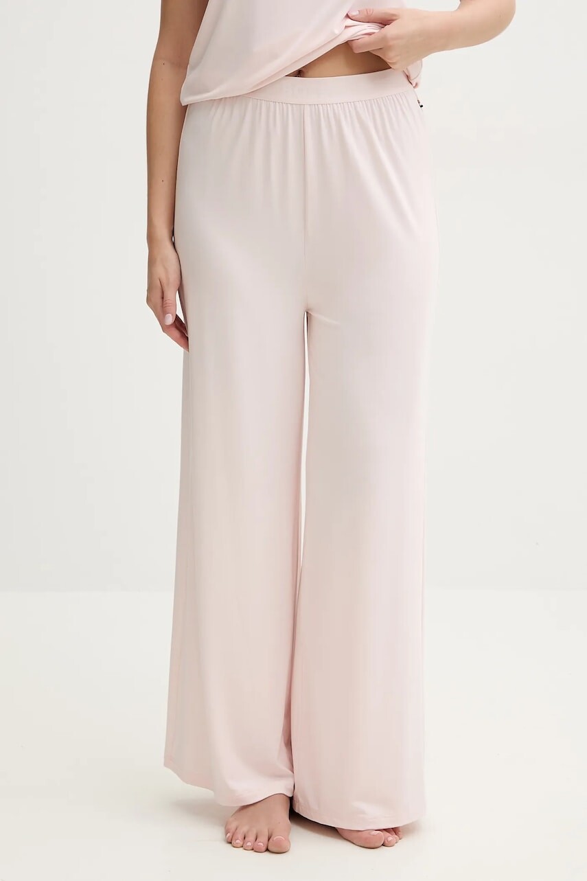 Pyžamové nohavice BOSS dámske, ružová farba, 50535703