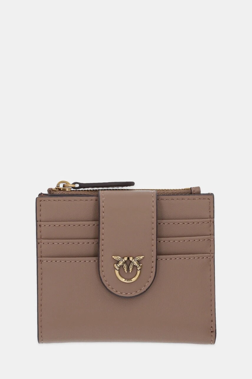 Kožená peňaženka Pinko čierna farba, 103610 A0F1