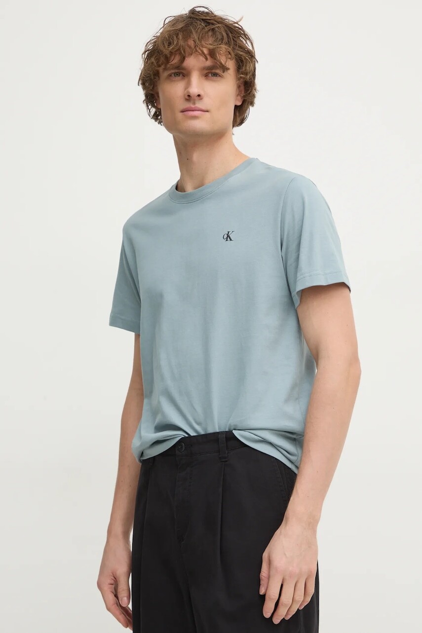 Bavlnené tričko Calvin Klein Jeans pánske, jednofarebné, J30J327402