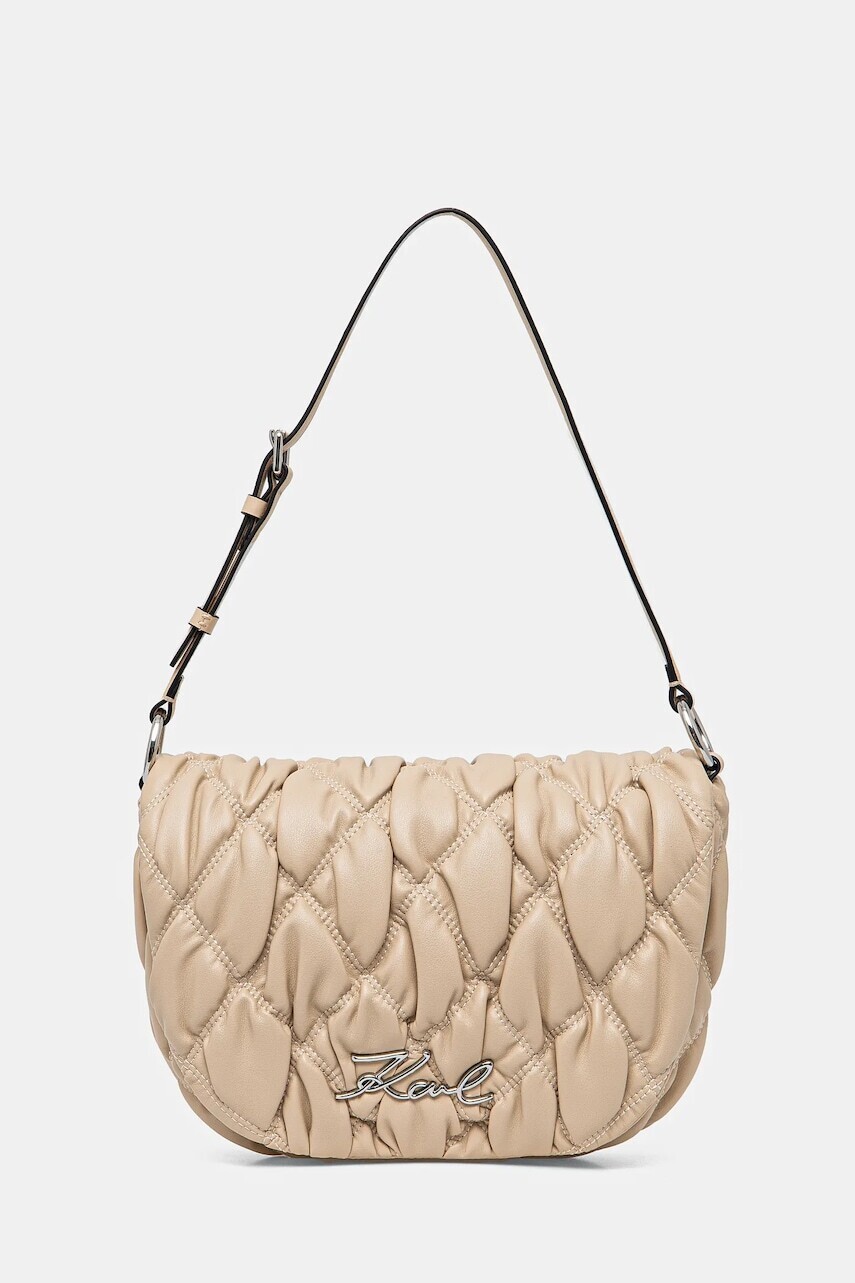 Kabelka Karl Lagerfeld béžová farba, A1W30414