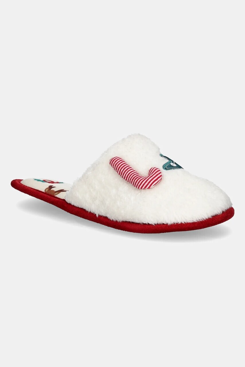 Detské papuče United Colors of Benetton biela farba, 8G5M0D01C