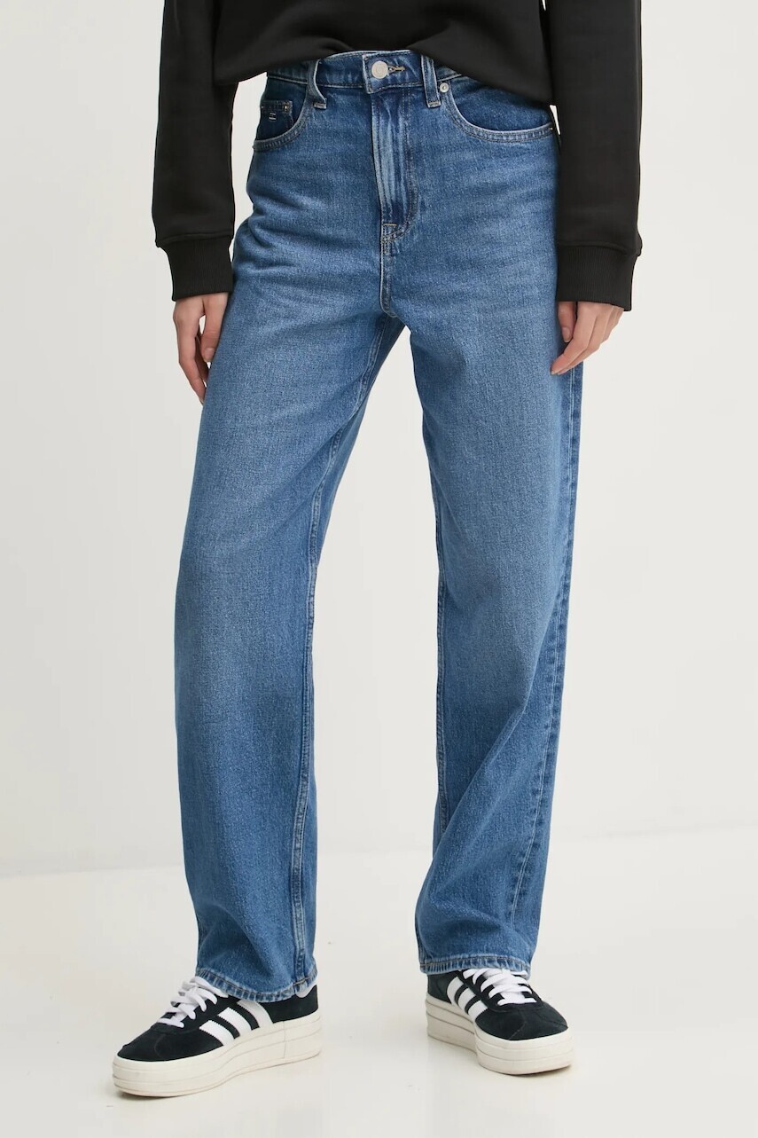 Rifle Tommy Jeans dámske, vysoký pás, DW0DW19563