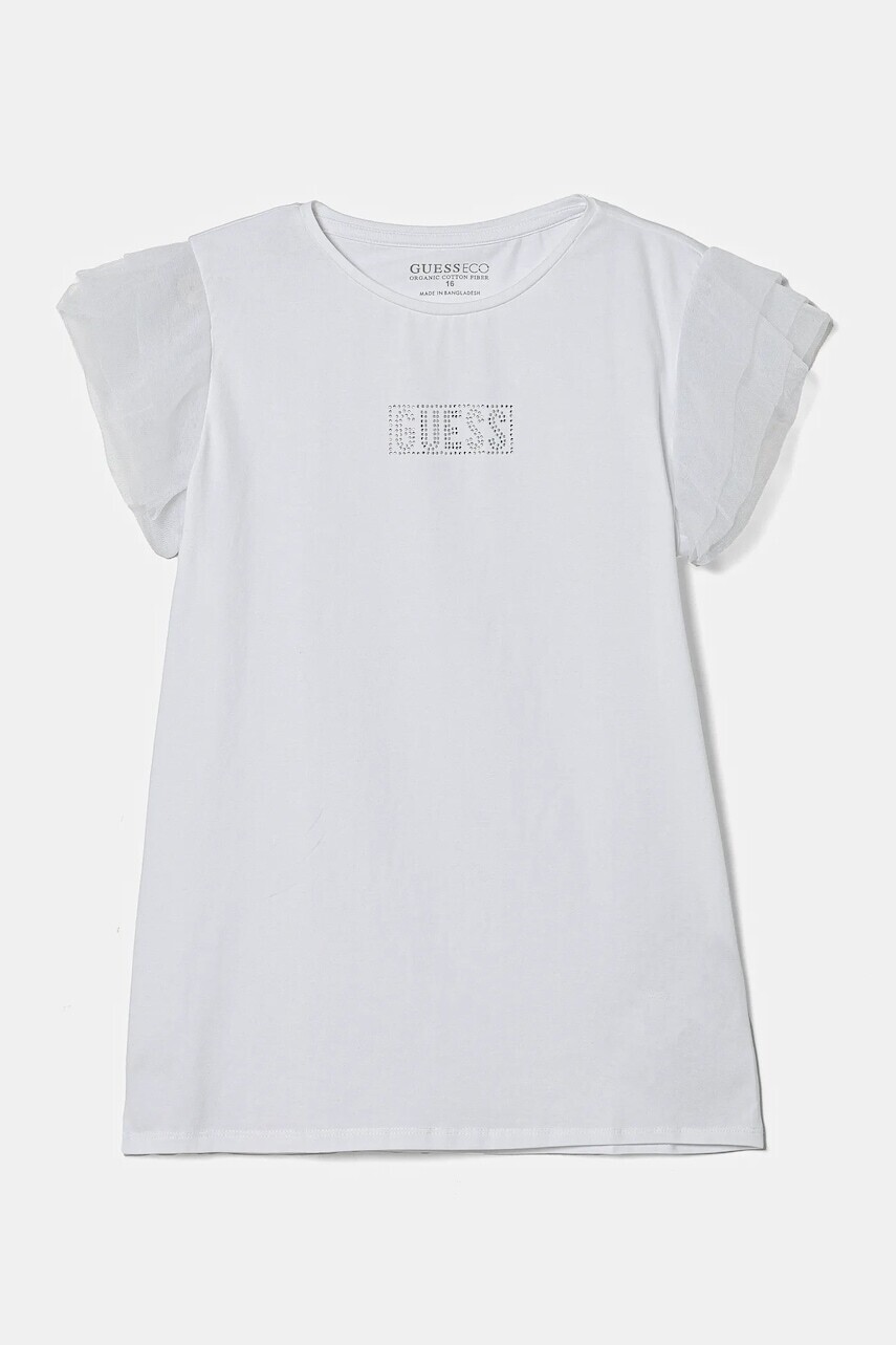 Detské tričko Guess biela farba, J5RI17 K6YW4