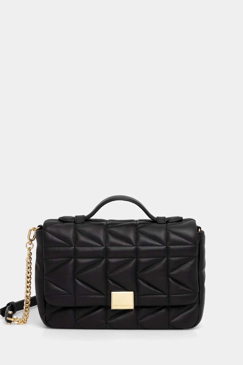 Kabelka Karl Lagerfeld K/KUILT čierna farba, A1W30357