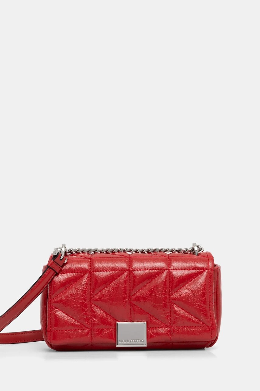 Kabelka Karl Lagerfeld červená farba, A1W30162